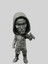 Squid Game Front Man Yönetici 3D Figür 20 cm 1