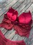 Bordo Dantelli Destekli Bralet Takım 2
