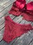 Bordo Dantelli Destekli Bralet Takım 5