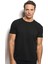 Bisiklet Yaka T-Shirt Siyah Renk Erkek Tişört 2