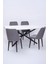 Kütük Milano Mdf Mutfak Masa Sandalye Takımı 90X160 1