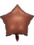 18 Inç Çikolata Kahve Renk Yıldız Şekilli Folyo Balon 1