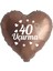 18 Inç Çikolata Kahve Renk Bebek Figürlü 40 Uçurma Temalı Kalp Folyo Balon 1