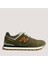 Chile Sneaker Deri Erkek Ayakkabı - Haki-Turuncu 1