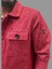 Erkek Kaşe Mevsimlik Cep Detaylı Gömlek Modeli Kırmızı Ceket 2
