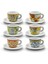 Edex ’’Capriccio Italiano’’ Porselen Cappuccino Fincan ve Tabak 6’lı Takım - 190 ml 3