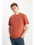 Wrangler Pamuk Relaxed Fit Geniş Kesim Minimal Logo Kiremit Tişört 2