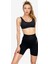 Seamless Toparlayıcı Siyah Kısa Spor Tayt 1