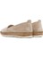 Kadın Bej Süet Deri Comfort Loafer 25SFD500510 5