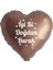 18 Inç Kahverengi Renk Kişiye Özel Iyi Ki Doğdun Yazılı Beyaz Yazılı Kalp Folyo Balon 1