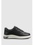 Siyah Deri Erkek Sneaker 1