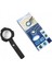-7 LED Aydınlatma,fener,pusula,4x Büyütme Okuma Büyüteç TH-600557 2
