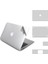 Macbook Pro 13 Inç 2020 M1 Işlemci Için 360 Full Kaplama Koruma Sticker Çizilmez Film Kaplama Gümüş Gri 2