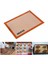 2 Adet Fırınlanabilir Kendinden Yağlı Silikon Pişirme Matı | Yıkanabilir Fırın Matı 30 x 40 cm 1