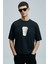 Omen Modern Grafik T- Shirt Siyah 2