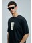 Omen Modern Grafik T- Shirt Siyah 3
