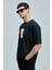 Omen Modern Grafik T- Shirt Siyah 5