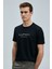Erkek Fusıon Modern Grafik T-Shirt 111020250 Siyah 3