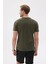 Bisiklet Yaka T-Shirt Haki Yeşil Renk Erkek Tişört 3