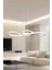 Modern Beyaz Yılan Model Tek Renk LED Avize 1