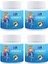 4 Adet Omega 3 Çiğnenebilir Jel Form 60 Gummies Yumuşak Şeker 1