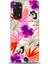 Xiaomi Redmi Note 12 4g Kılıf Hd Baskılı Kılıf - Kırmızı Mor Çiçekler 1