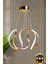 Clasy Model Gold Kaplama 3 Renk Metal Salon Mutfak Oturma Yatak Odası Modern LED Avize 1