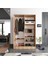 Aura Dual Pine Portmanto Vestiyer Ayakkabılık Aynalı 2 Sürgü Kapaklı 3