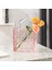 Çanta Vazo Köşeli Model Cam Çiçek Vazosu Dekoratif Pembe Vazo Büyük Boy Glass Bag Vase 1