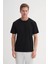 Bisiklet Yaka Siyah Erkek T-Shirt 4142 1