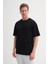 Bisiklet Yaka Siyah Erkek T-Shirt 4007 2