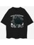 ERA7CAPONE Özel Tasarım Siyah Oversize Tshirt 3