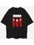 Aura Oversize Siyah Tişört - Rahat Kalıp, Baskılı Premium Tshirt 1