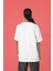 Beyaz Oversize Tişört | Kalın Kumaş Geniş Kalıp Tshirt 5