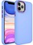 Apple iPhone 12 Pro Max Kılıf Metal Çerçeve ve Buton Tasarımlı Silikon Luna Kapak-Lila 1