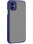 Apple iPhone 12 Mini Kılıf Hux Kapak-Lacivert 1