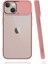 iPhone 13 Mini Kılıf Tknr Lensi Kapak-Pembe Açık 1