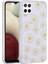 Samsung Galaxy M33 Kılıf Simli Desenli Kamera Korumalı Parlak Popy Kapak-Papatya 1