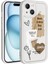 Apple iPhone 15 Kılıf Kamera Korumalı Baskılı Arka Yüzey Klas Kapak-Açık Kahve 3