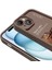 Apple iPhone 15 Kılıf Kamera Korumalı Baskılı Arka Yüzey Klas Kapak-Açık Kahve 5