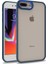 Apple iPhone 8 Plus Kılıf Flora Kapak-Mavi 1
