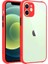 Apple iPhone 12 Kılıf ​​Kaff Kapak-Kırmızı 1