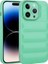 Apple iPhone 14 Pro Max Kılıf Kamera Korumalı Parlak Airbag'li Galya Kapak-Su Yeşil 1