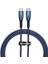 Glimmer Series 100W 100 cm Pd Type-C Şarj Kablosu Mavi 1