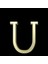 14 Ayar Altın Kolye Ucu Harf U GM3211 1 gr 1