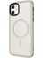 Apple iPhone 11 Kılıf Mat Arka Yüzey Wireless Şarj Özellikli Tknr Flet Magsafe Kapak-Derin Mor 3