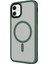 Apple iPhone 11 Kılıf Mat Arka Yüzey Wireless Şarj Özellikli Tknr Flet Magsafe Kapak-Derin Mor 4
