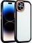 Apple iPhone 14 Kılıf Kamera Korumalı Renkli Kenar ve Çerçeve Tasarımlı Vitamin Kapak-Siyah 1