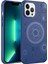 Apple iPhone 13 Pro Max Uyumlu Wireless Şarj Özellikli Desenli Hot Kapak-Koyu Yeşil 5