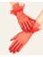 Kısa Boy Likralı Güpürlü Yetişkin Tül Eldiven Kırmızı Renk (Lisinya) - 389609-1453 3